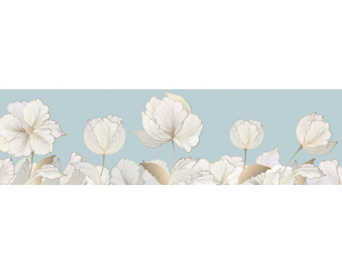 Bloemenpatroon met bloesems en bladeren