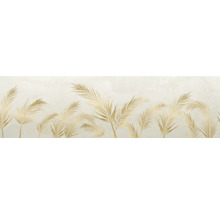 Behang met gouden palmtakmotief