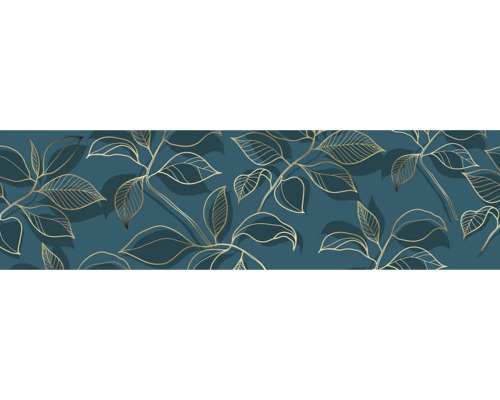 Behang met bladerpatroon