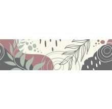 Abstract ontwerp met bladeren en cirkels