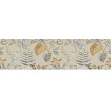 Behang met bloemmotief en bladmotieven voor wanddecoratie