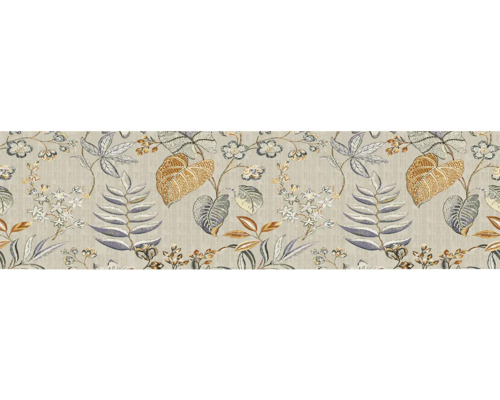 Behang met bloemmotief en bladmotieven voor wanddecoratie