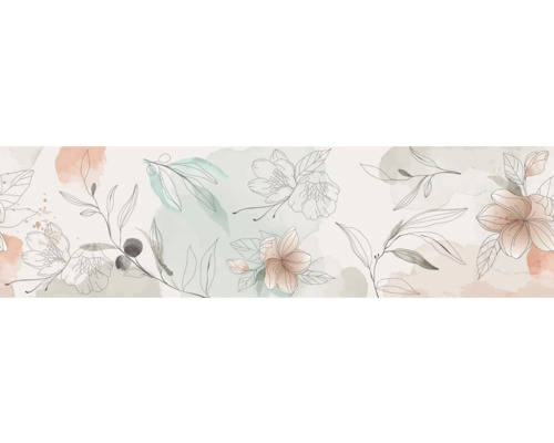 Abstracte bloementekening op een achtergrond met patroon