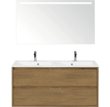 Wastafelmeubel met spiegel en twee laden