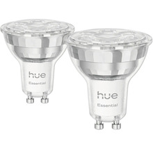 Twee Philips Hue Essential GU10 LED lampen