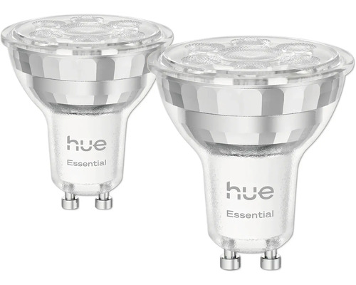 Twee Philips Hue Essential GU10 LED lampen