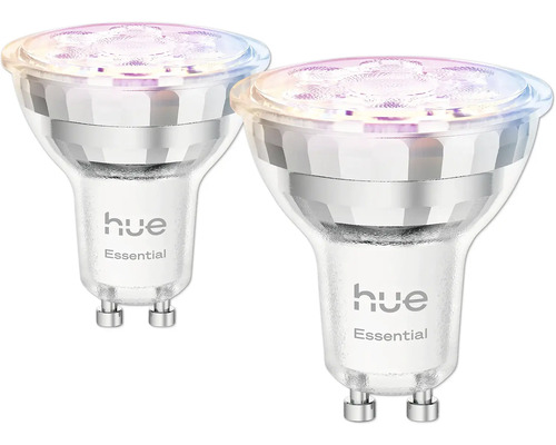 Twee Philips Hue Essential GU10 ledlampen