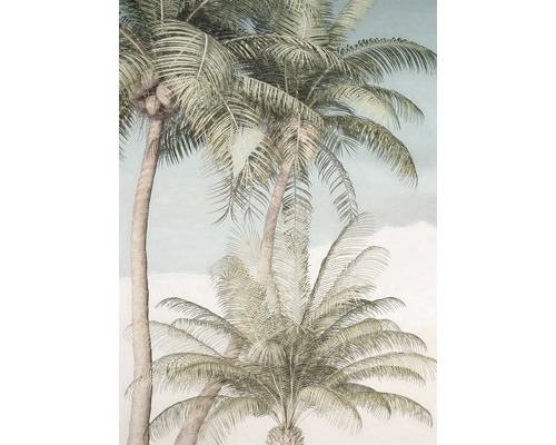 Illustratie van palmbomen als wanddecoratie