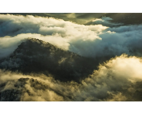 KOMAR Fotobehang vlies SHX9-063 Wanderlust - Stefan Hefele Pangea 450x280 cm Landschap met wolken boven berg