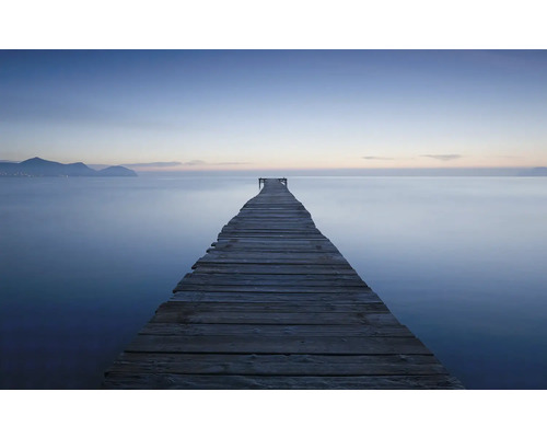 KOMAR Fotobehang vlies SHX9-048 Wanderlust - Stefan Hefele Infinity 450x280 cm Houten steiger aan het meer bij schemering