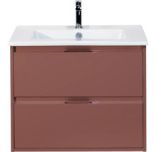 Wastafelonderkast met twee laden en opzetwastafel