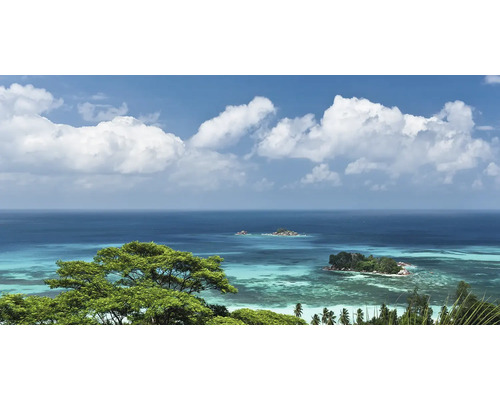 KOMAR Fotobehang vlies SHX8-087 Wanderlust - Stefan Hefele The Sea View 400x200 cm Landschap met zee, eilanden en begroeiing