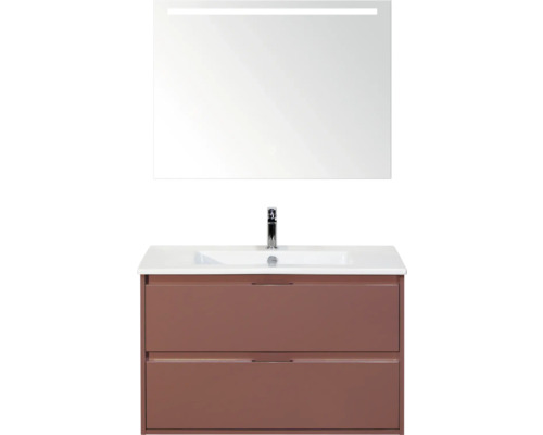 Wastafelcombinatie met spiegel en onderkast