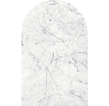 Decoratieve plaat met marmerlook en gewelfde bovenkant