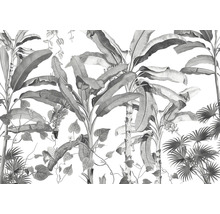 Illustratie van tropische planten als wanddecoratie