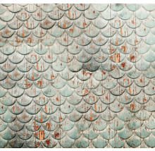 Houten gevel met shingles en verweringseffecten