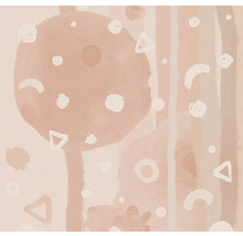 Abstract patroon met cirkels, driehoeken, lijnen en halve manen