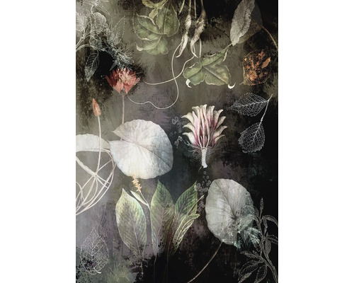 Decoratieve wanddecoratie met botanische motieven