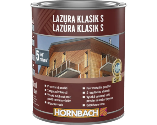 Houtbeits voor buiten in blik