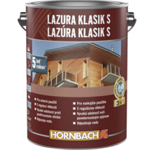 Houtbeits in metalen emmer met Hornbach logo