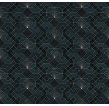 Behang met geometrisch art-decopatroon