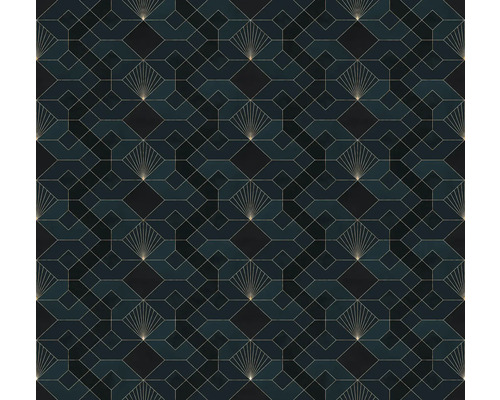 Behang met geometrisch art-decopatroon