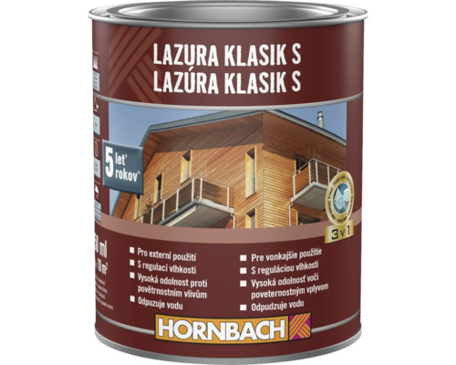 Houtbeits voor buiten in metalen emmer