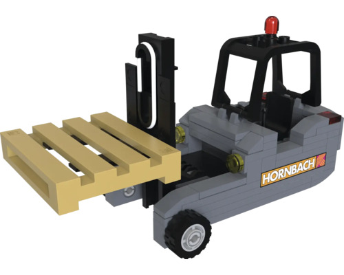 Heftruckmodel met Hornbach logo en pallet