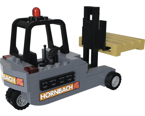 Hornbach model vorkheftruck van bouwstenen