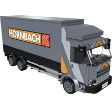 Hornbach vrachtwagen gemaakt van bouwstenen