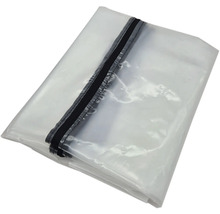 Transparante beschermhoes met ritssluiting