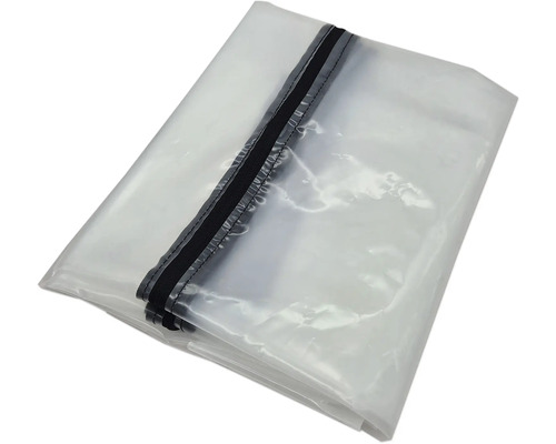 Transparante beschermhoes met ritssluiting