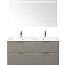 Badkamermeubelset met wastafel, onderkast en verlichte spiegel