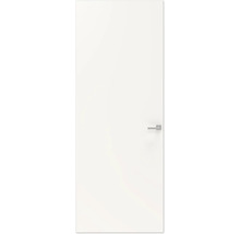 Gladde, witte binnendeur met zilverkleurige deurklink