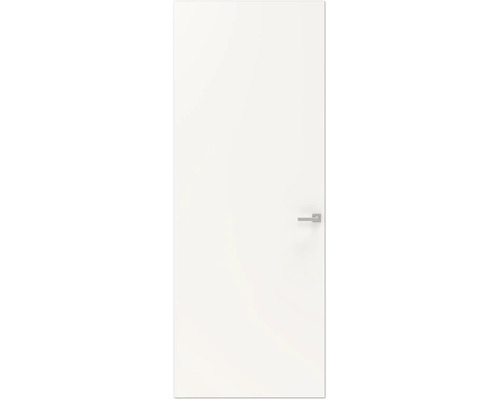 PERTURA Binnendeur 743 stomp rechts wit afgelakt 201,5x83 cm Gladde, witte binnendeur met zilverkleurige deurklink