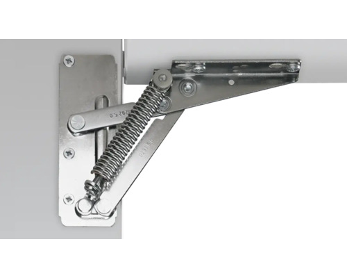 HETTICH Kleplift staal vernikkeld, 80-220N 75°, 10 stuks Meubelveerbeslag voor kleppen