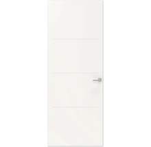 Binnendeur met horizontale sierlijnen en deurklink