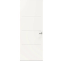 Binnendeur met drie horizontale groeven en deurklink