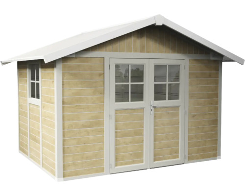 Tuinhuis met dubbele deur en raam