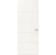 Gladde binnendeur met roestvrijstalen deurbeslag