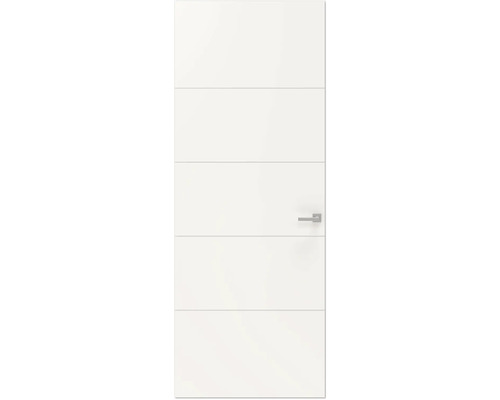 PERTURA Binnendeur 746 opdek links wit afgelakt 211,5x88 cm Gladde binnendeur met roestvrijstalen deurbeslag