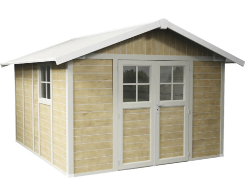 Tuinhuis met raam en dubbele deur