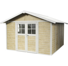 Tuinhuis met dubbele deur en zadeldak