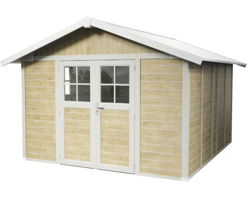 Tuinhuis met dubbele deur en zadeldak