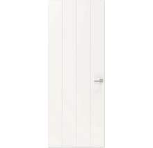 Gladde binnendeur met drie decoratieve freeslijnen en deurklink