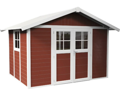 Tuinhuis met dubbele deur en raam