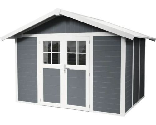 Tuinhuis met dubbele deur en ramen