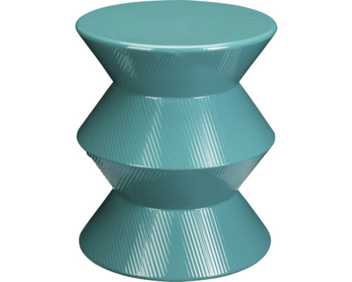 Plantenstandaard bijzettafel shiny groen 30 x 36 cm Decoratieve kruk met trechtervormig ontwerp