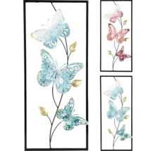 Decoratie met metalen frame en vlindermotieven