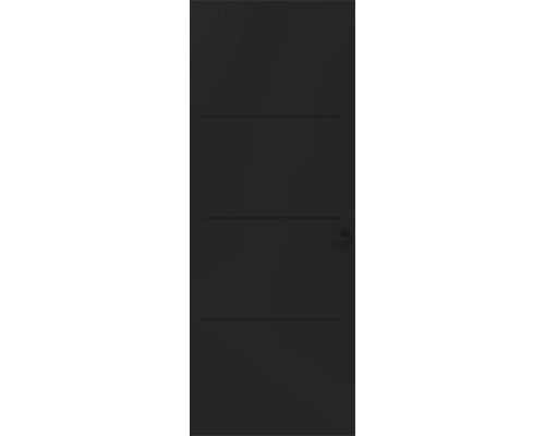 Gladde binnendeur met horizontale sierlijnen